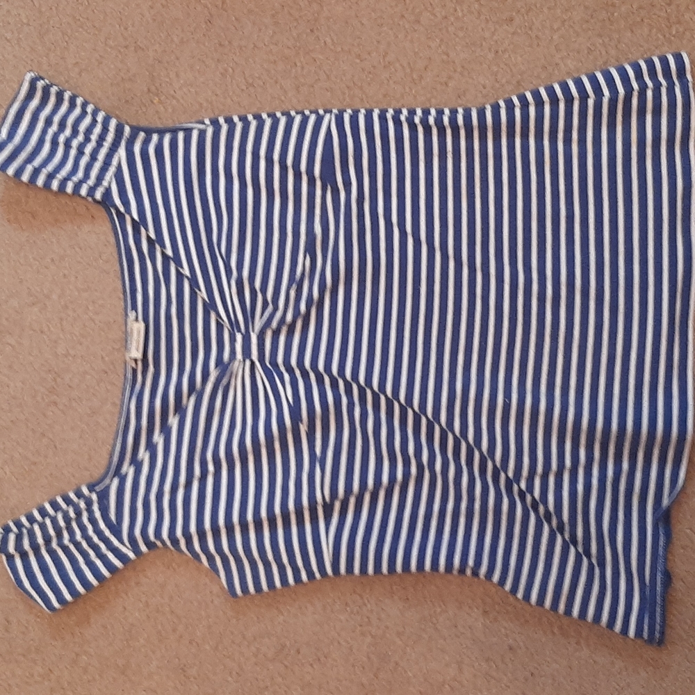 Michael by Michael Kors Blue & White Summer Tank  Top Size L